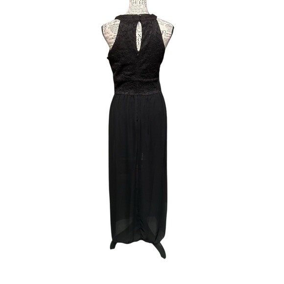 Sweet Storm Black Maxi Romper Evening Cocktail Holiday Sz Lg Whimsigoth - Picture 1 of 5
